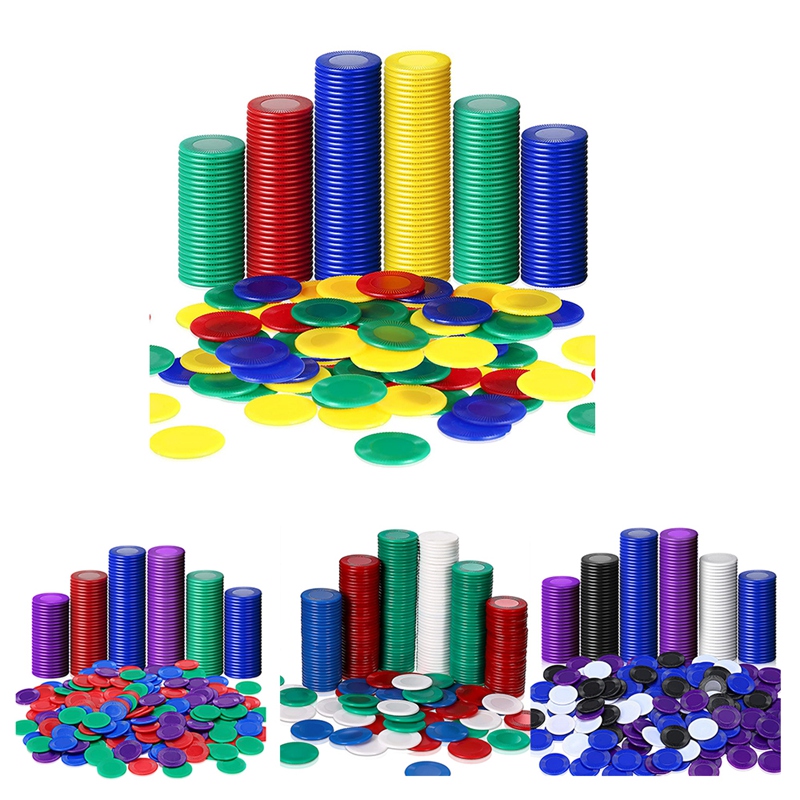 Party Games Bingo - 400 Fiches da Poker in Plastica,
