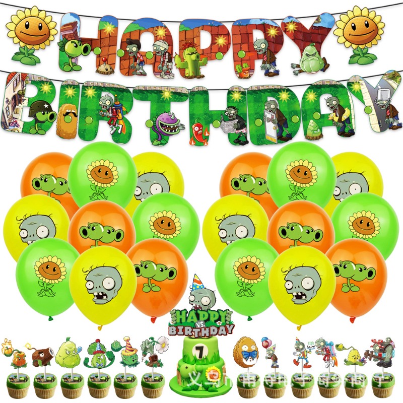 Zombie Party Games - Nuova Edizione Plants Vs Zombies, Palloncini