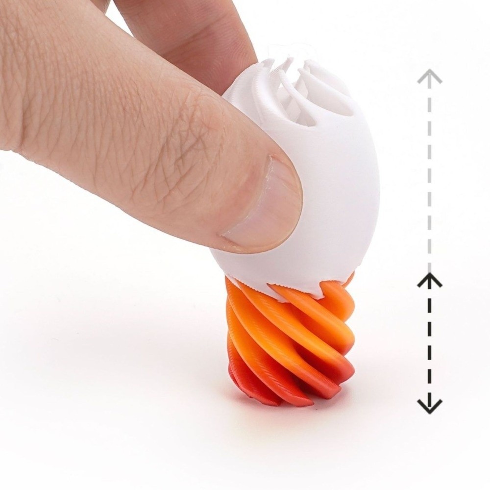 Party Games Egg - Uovo a Spirale Rotante Stampato in