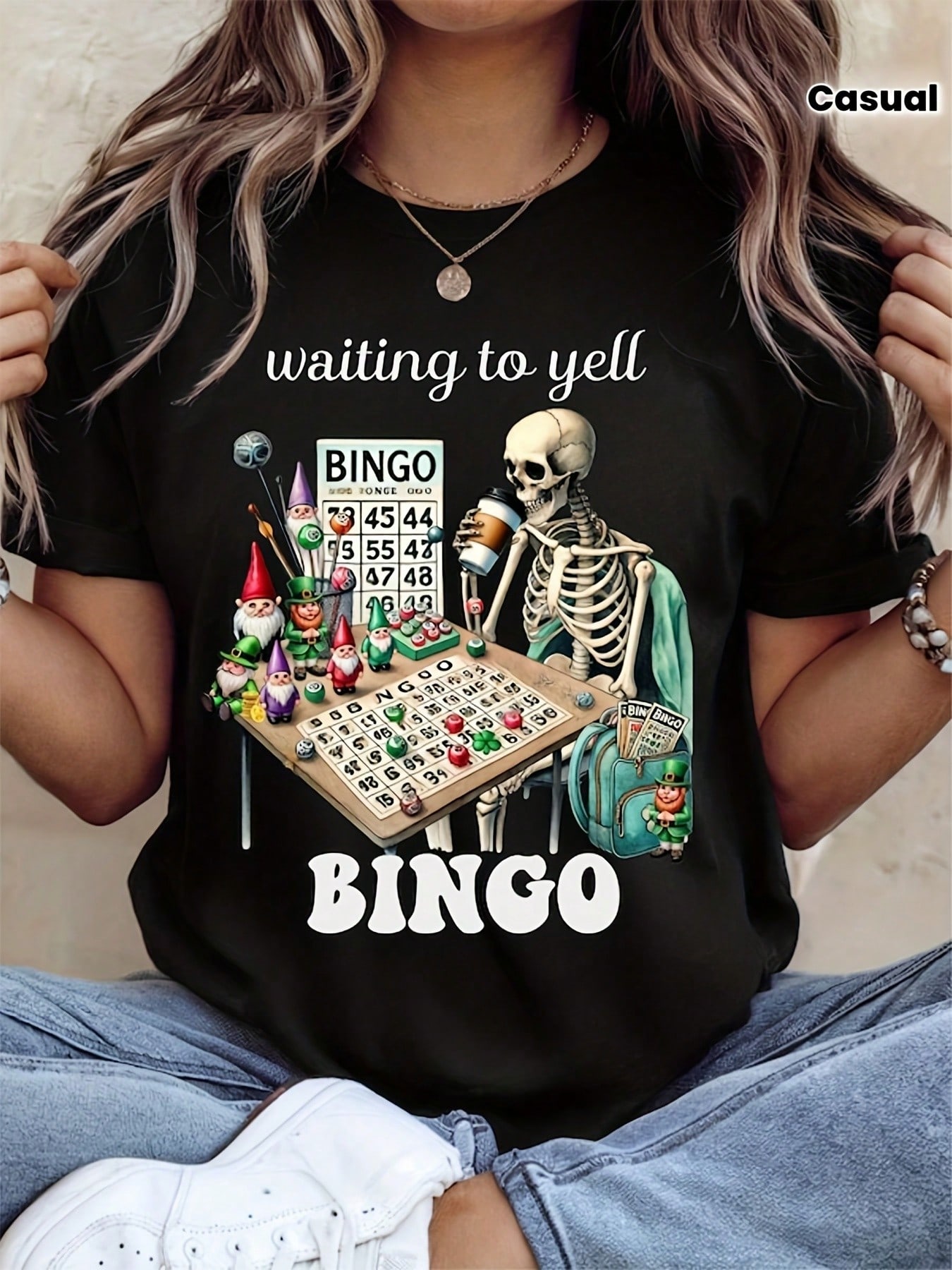 Party Games Bingo - T-shirt casual a maniche corte con