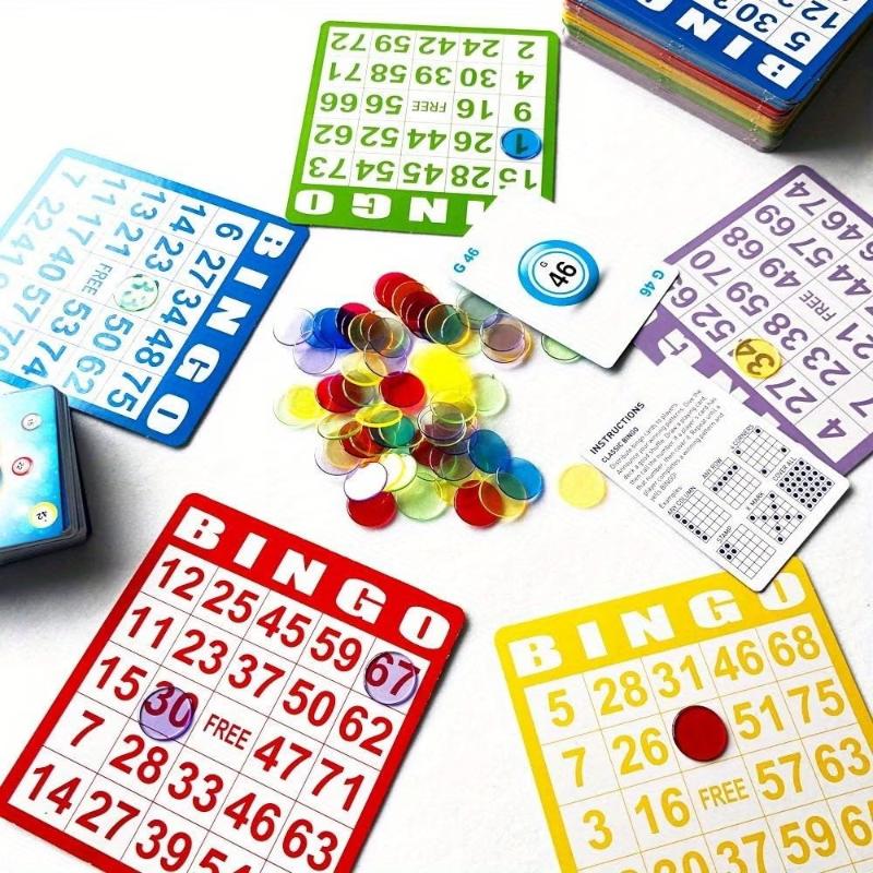 Party Games Bingo - 50/100 pezzi di carte da bingo