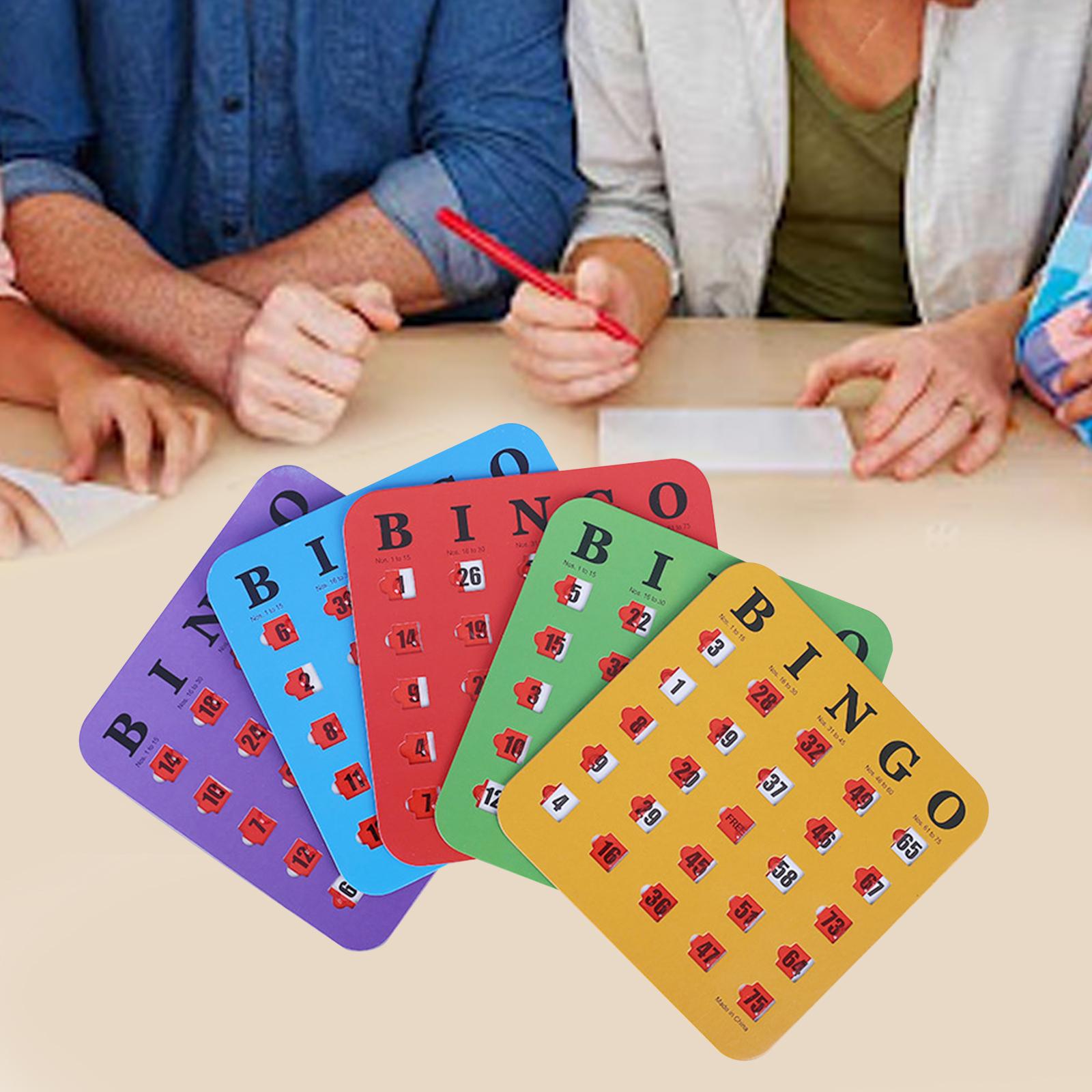 Party Games For Adults Large Group - 5 Pezzi Grande Stampa Bingo Cartone