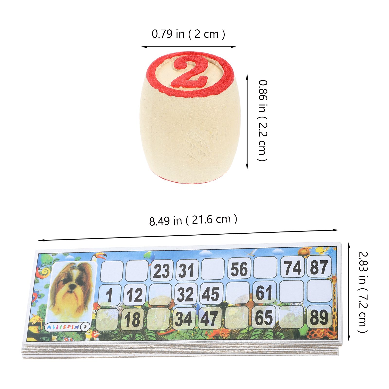 1 set Numero di legno Pezzi de - Party Games Bingo recensione e prezzo