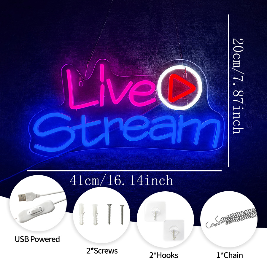 Insegna al Neon LED per Live S - Party Games Stream recensione e prezzo