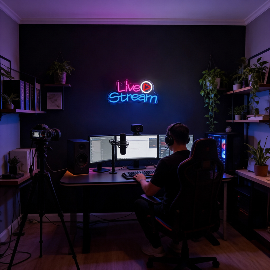 Insegna al Neon LED per Live S - Party Games Stream recensione e prezzo