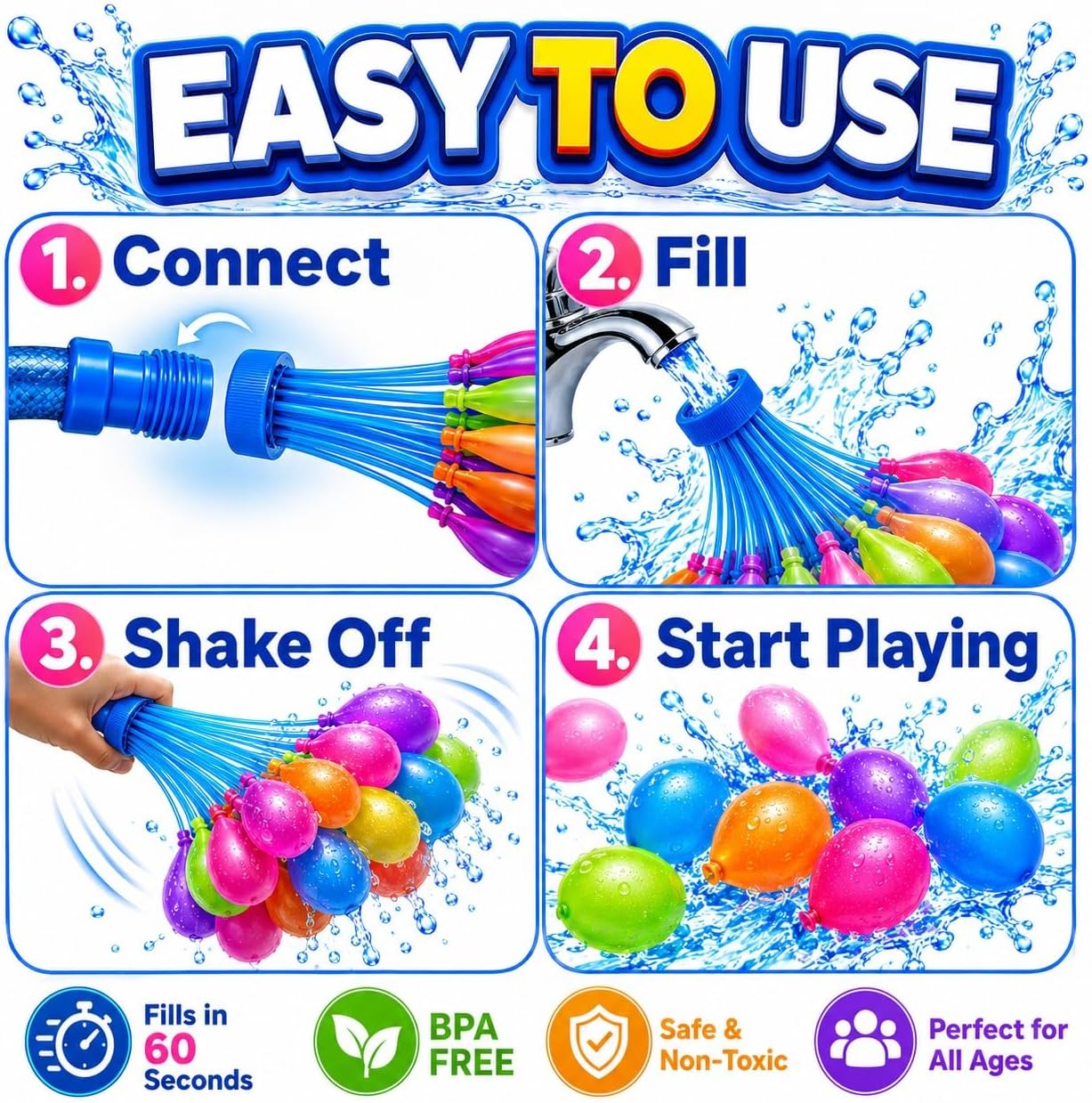 Palloncini d'Acqua a Riempimen - Quick Games Party recensione e prezzo