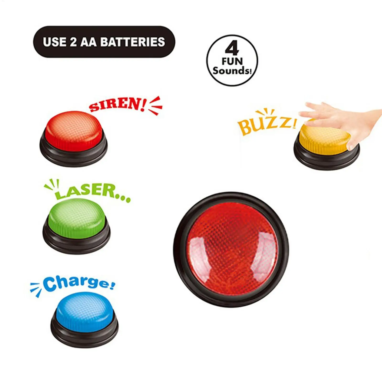 Buzzer per Giochi, Set di 4 Pu - Quick Games Party recensione e prezzo