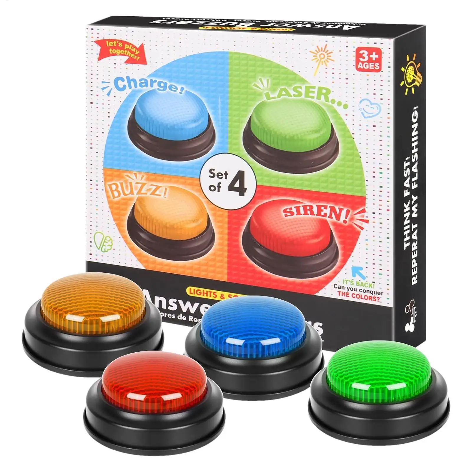 Buzzer per Giochi, Set di 4 Pu - Quick Games Party recensione e prezzo