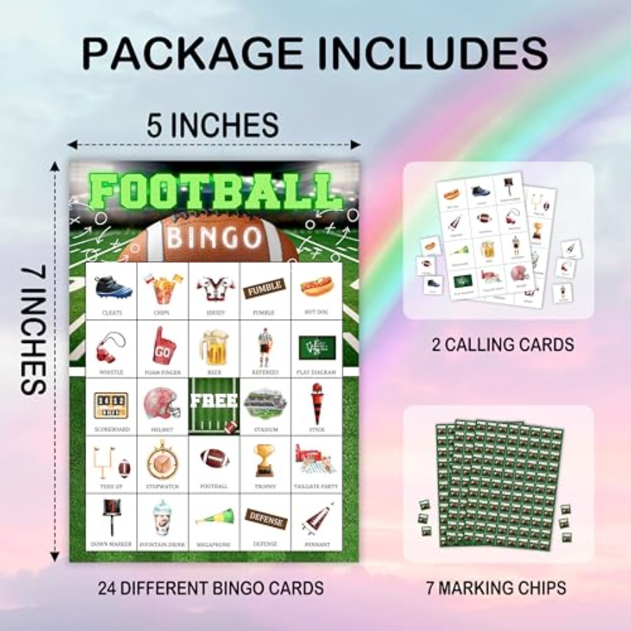 Gioco di Bingo a Tema Calcio,  - Party Games For Adults Large Group recensione e prezzo